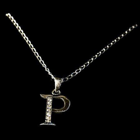 Handcrafted Letter P Premium 925 Sterling Silver Necklace